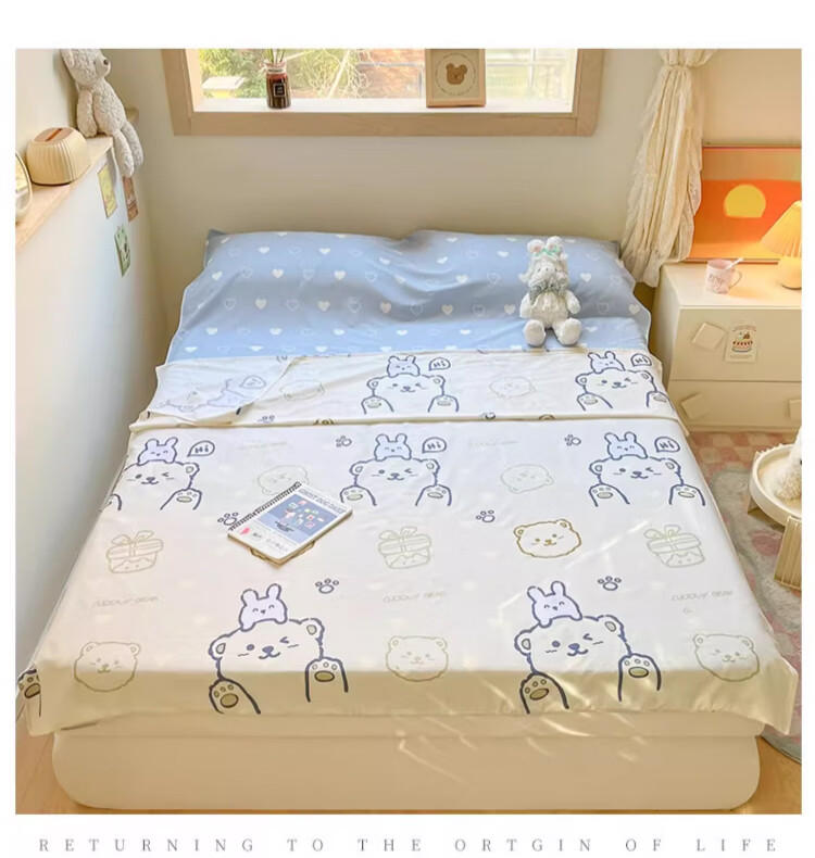 Wuyinliangpin 100% Pure Cotton Class A Hotel Hygiene Bedding Set with Pillowcases And Duvet Cover for Business Trips And Travel, Double Sleeping Bag 180x210cm 13