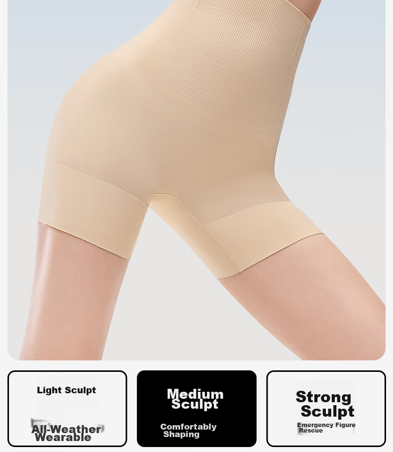 YOUKESHU Tummy Control And Butt-Lifting Underwear for Women, 7A Antibacterial Waist-Shaping Breathable Shapewear Panties, Slimming Belly, Seamless Safety Shorts 3