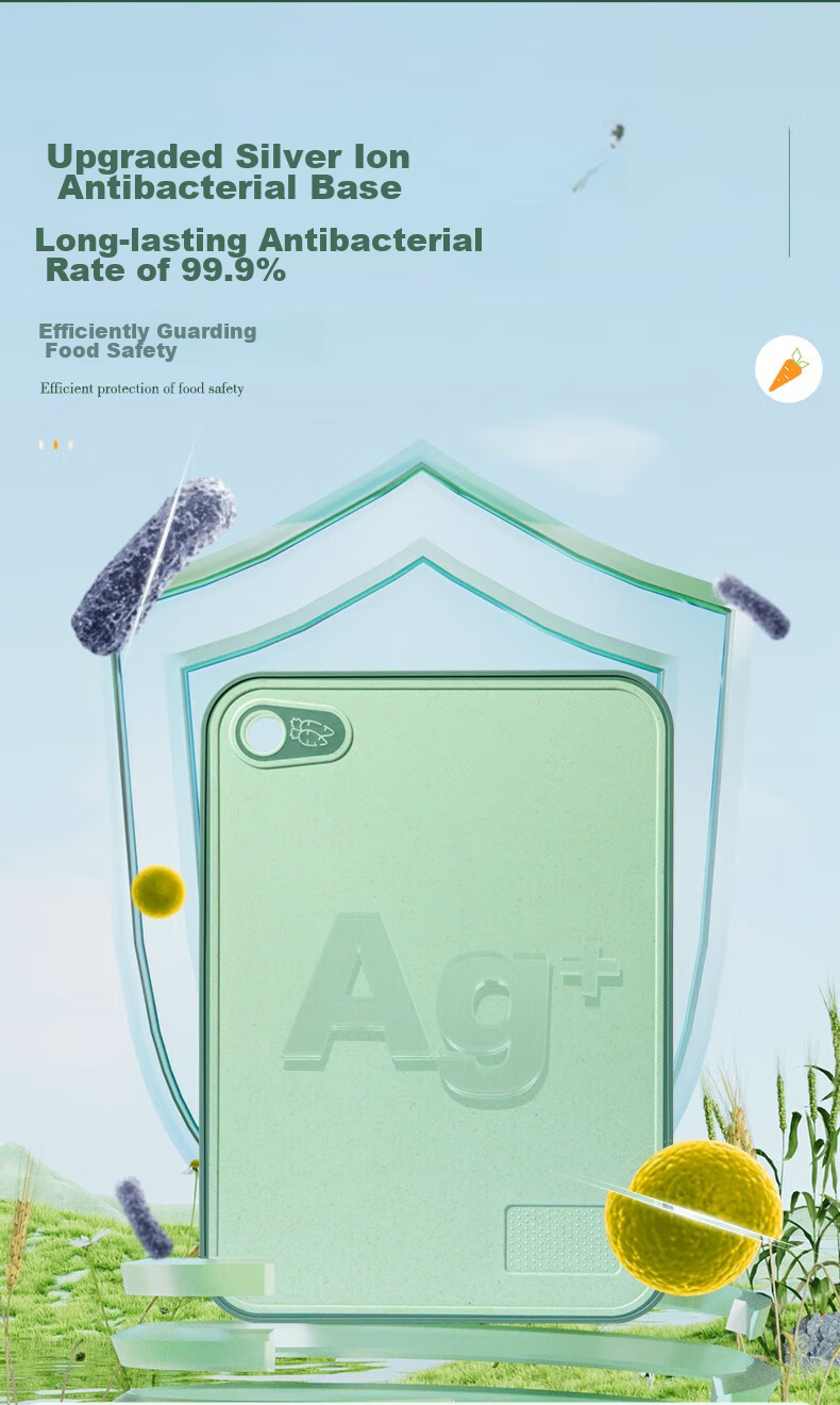 Suncha Antibacterial And Mold-Resistant Cutting Board, Fruit And Baby Food Board, Double-Sided Chopping Board for Home Use, Sticky Plastic Cutting Block, 40*28*1 3