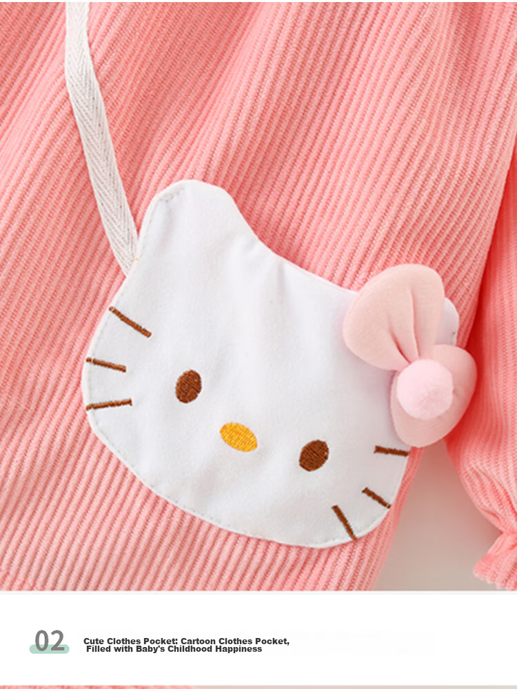 9I9 Baby Coverall, Thickened Waterproof, Long-Sleeved Reverse Wear, Warm, for Infants And Toddlers, Kindergarten Drawing Clothes, A179 Princess 7