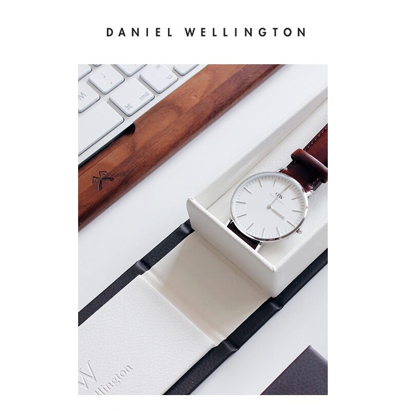 Daniel Wellington DW Watch, Unisex Couple Watch, 36mm Fashionable Western-Style Quartz Wristwatch, Christmas Gift, DW00100053 Wearables