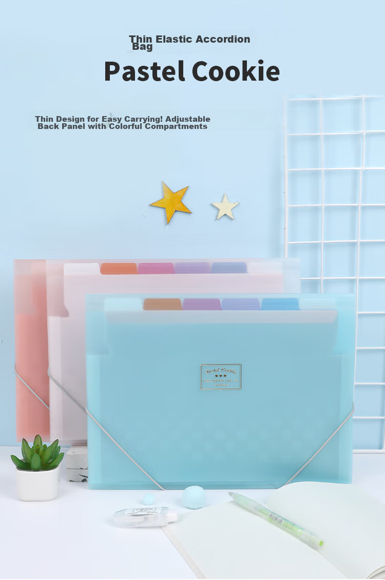 KOKUYO A4 Accordion File Folder, Light Color Cookie Style Student Thin Document Organizer with Elastic Band, 6 Layers 7 Pockets Yellow 1 Piece WSG-DFC70Y3C Digital Full Network Low Price 1