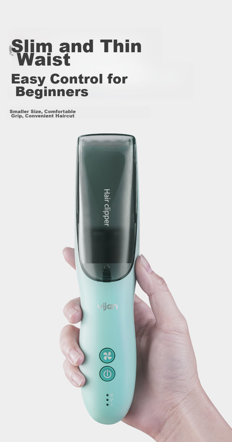 Yijan Automatic Hair Suction Baby Hair Clipper, Quiet Children's Hair Trimmer, Infant Hair Cutter, Newborn Hair Cutting Electric Shaver 12