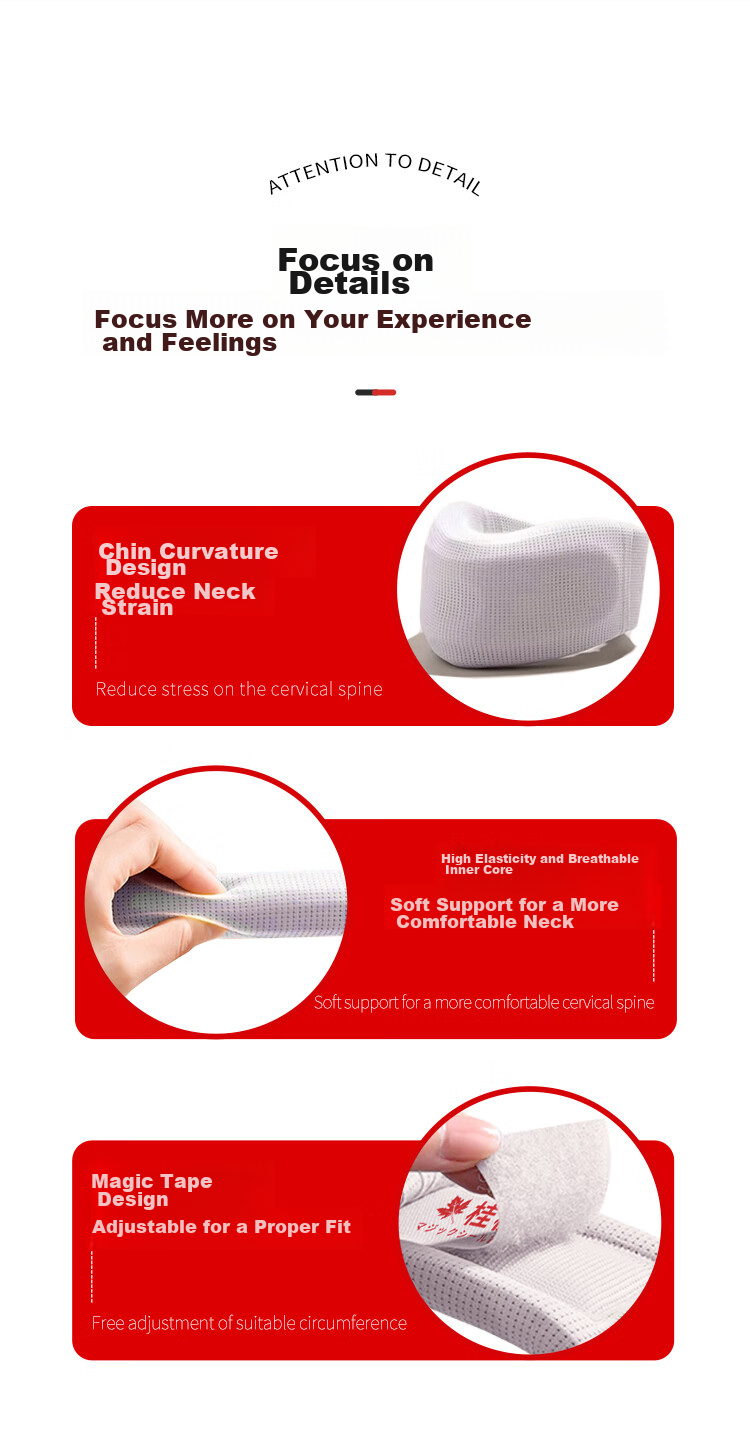 Guifeng Office Neck Support, Cervical Pillow, Anti-Forward Head Posture, Neck Protection, Forward Tilt Support, Breathable Cervical Pillow, Size M 12