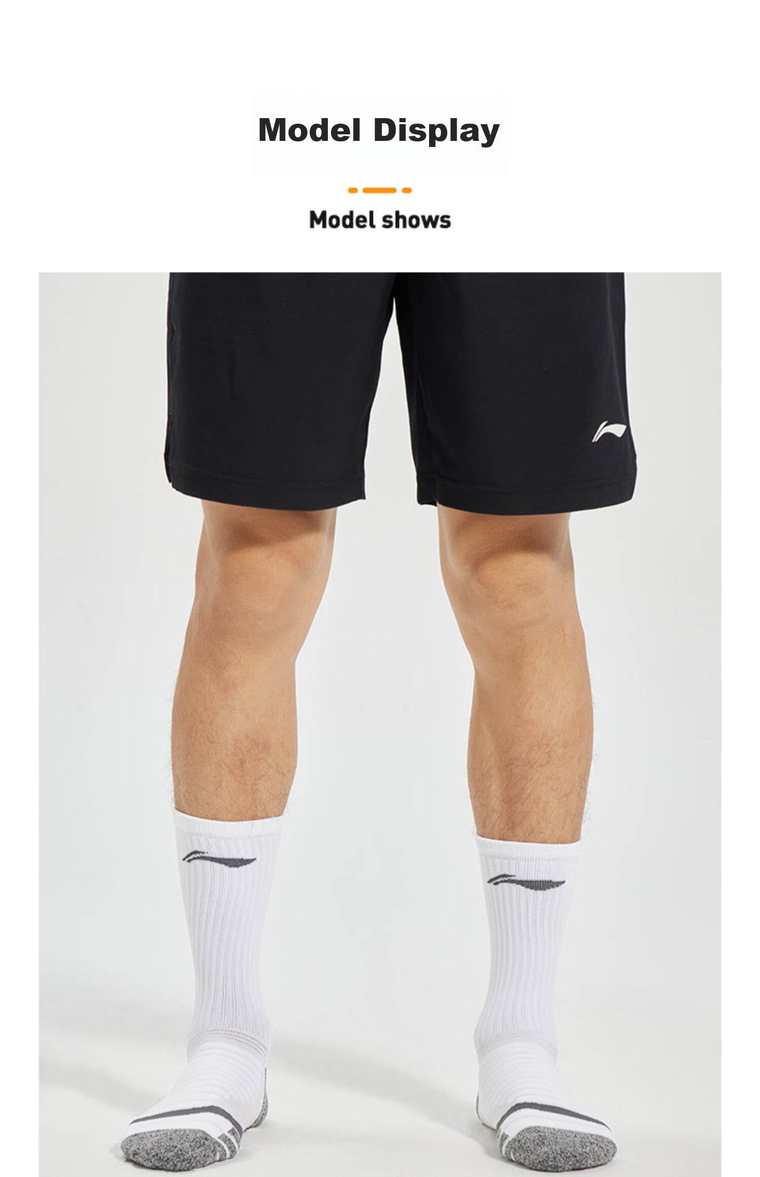 Li-Ning Basketball Socks for Men And Women, Sports Socks with Terry Bottom for Running (Black And White, 2 Pairs), Durable Non-Slip Elite Socks 35