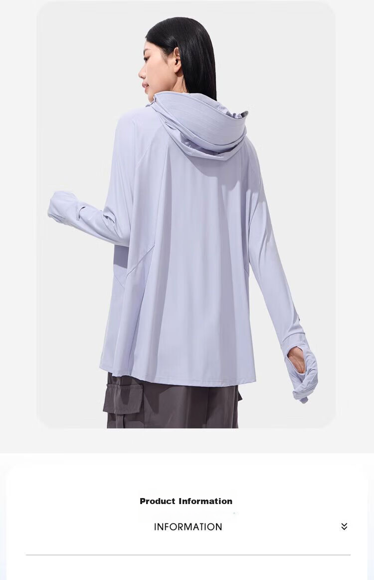 CAMEL Cool-Feeling Breathable Sun Protection Clothing for Women, Comfortable UV-Resistant Skin Coat [Panda Collaboration] A24BZ00175 L 23