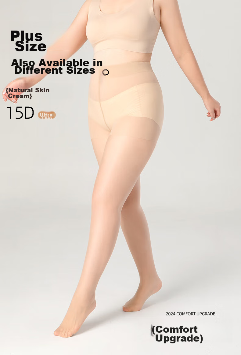 BONAS 26 New Style Stockings for Women, Plus Size Double Padded Ultra-Thin Pantyhose, Skin Color, Plus Size, Leggings, Bare Leg Effect 1