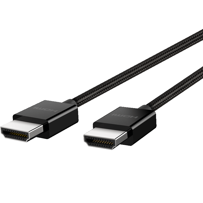 BELKIN HDMI 2.1 Extension Cable, 48Gbps Monitor Connection Cable, 4K Dynamic HDR High-Definition Video Cable, 8K Digital EARC Cable, Braided Version, 1 Meter AV10176