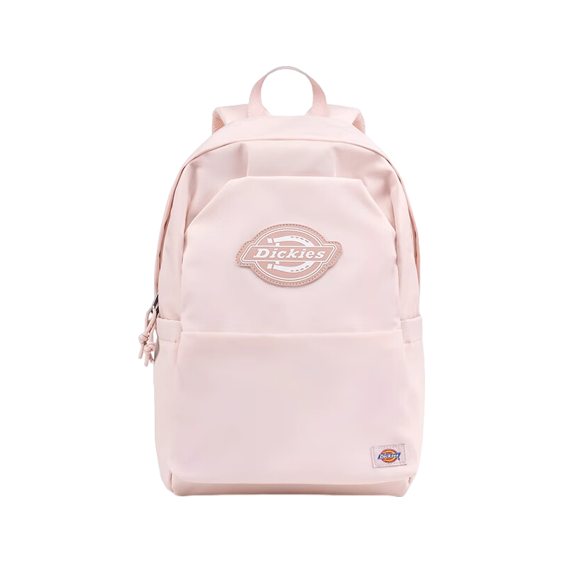 Dickies Student Backpack for Middle And High School, Large Capacity, Stylish Storage Travel Bag, Lightweight Canvas Bag, Pink