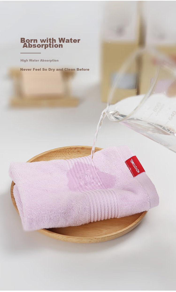HOYO Japanese Pure Cotton Towel for Men And Women, Face Washing And Bathing Absorbent Quick-Drying Towel Single Pack Pink 34*75cm Sports 8