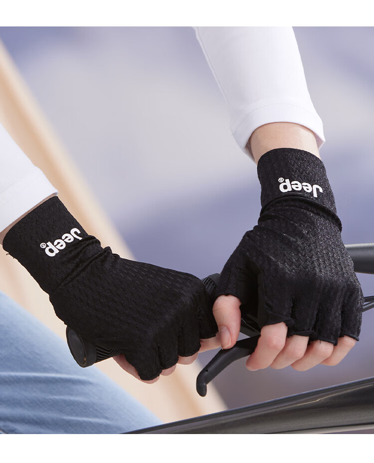 JEEP Gloves for Men And Women, Universal Half-Finger Outdoor Thin Breathable Non-Slip Shock-Absorbing Road Bike Motorcycle Riding Gloves 20