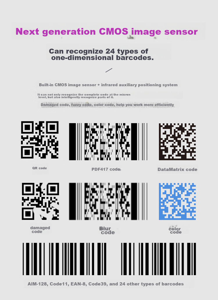 Deli Barcode Scanner, QR Code Scanning Gun, Express Delivery Logistics Query Warehouse Spare Parts Medical Insurance Product Barcode Scanner Pharmaceutical Traceability, High-Precision Version 14950 9