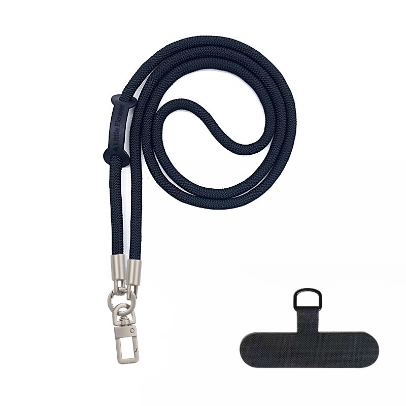 ALittleFlower Phone Lanyard, Neck Strap, Crossbody Strap, Thickened Accessory Case, Outdoor Anti-Theft Cord, Sports Travel Hiking Camera Phone Chain Strap, Suitable for Huawei Mate80/X7 Series, Dark Gray Long