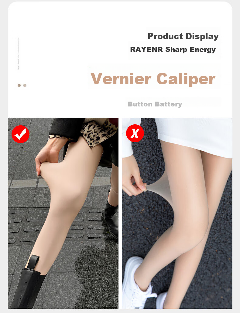 Langsha Women's Spring Autumn Thin Leggings Slimming Bare-Leg Effect Shiny Sheer Footed Tights Black 6