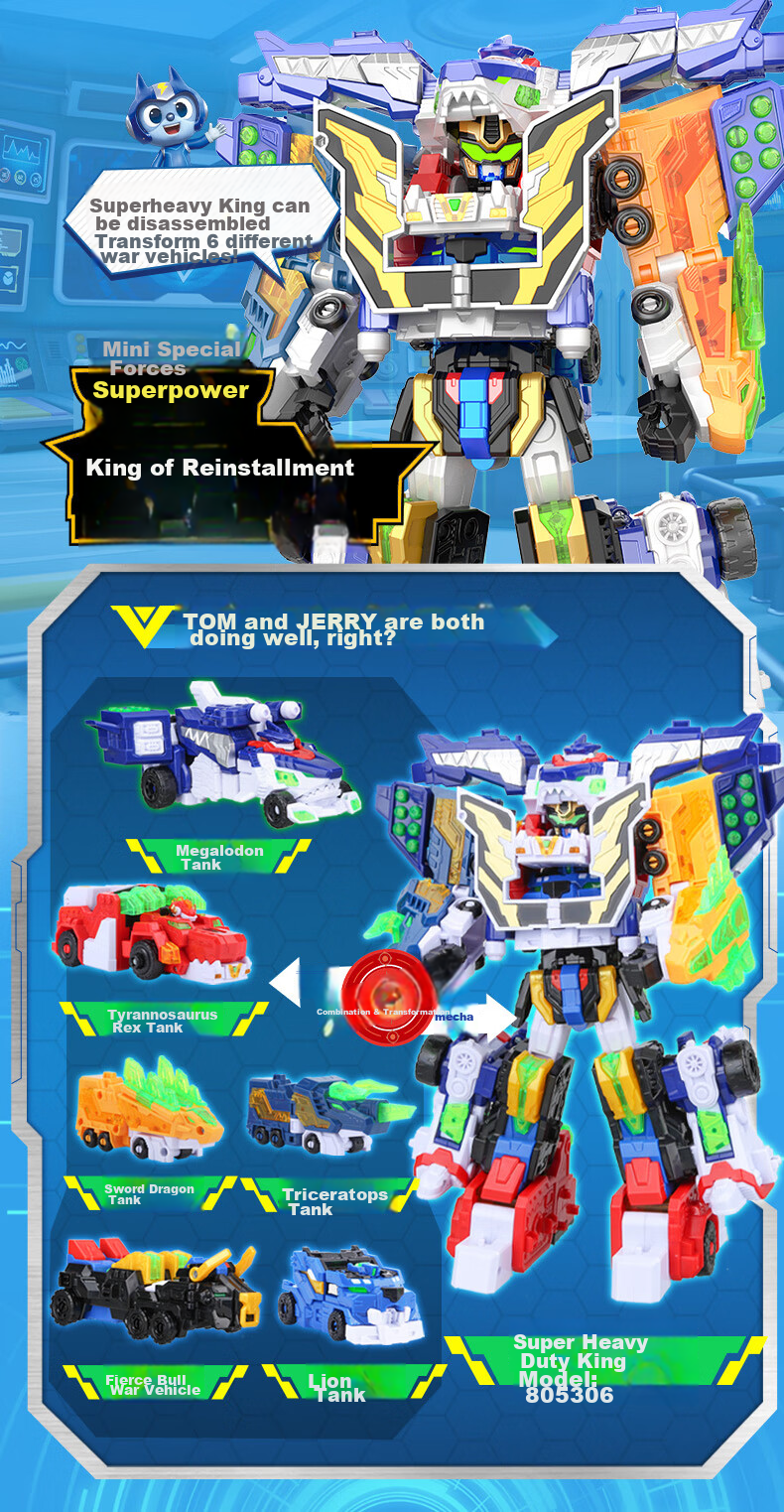 Mini Force X Super Power Beast King Mecha Season 5 Fule Transforming Toy Lion Bull Battle Vehicle Combo Boys Gift 11