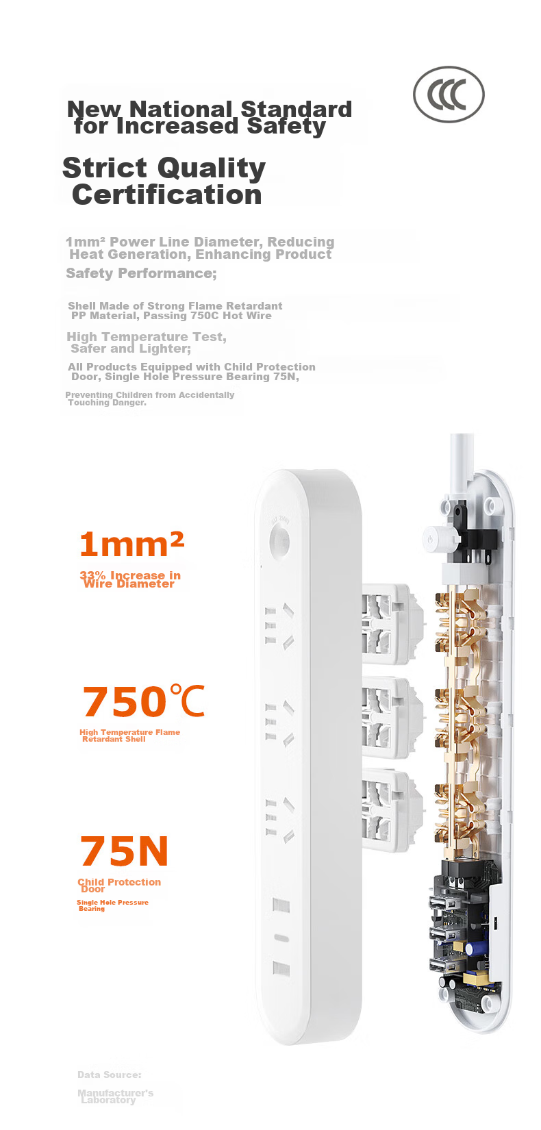 Jiwuqingzhi Multifunctional USB Colorful Power Strip with Type-C Port, 30W Fast Charging PD Power Strip/Extension Cord/Power Bar, Compatible with Apple 16, Huawei, Xiaomi Phones, Tablets, IPad 6