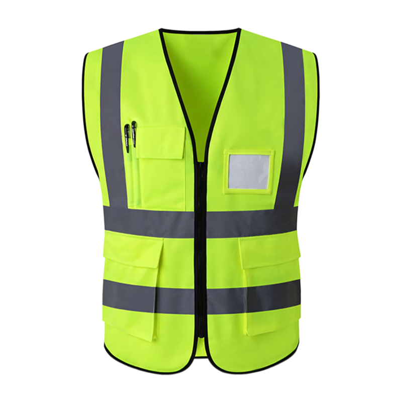 DANGJIAN Reflective Vest, Fluorescent Clothing, Wear-Resistant Outdoor Cycling Traffic Command Warning Construction Workwear, Sanitation Annual Inspection Vest, Breathable Safety Fluorescent Orange