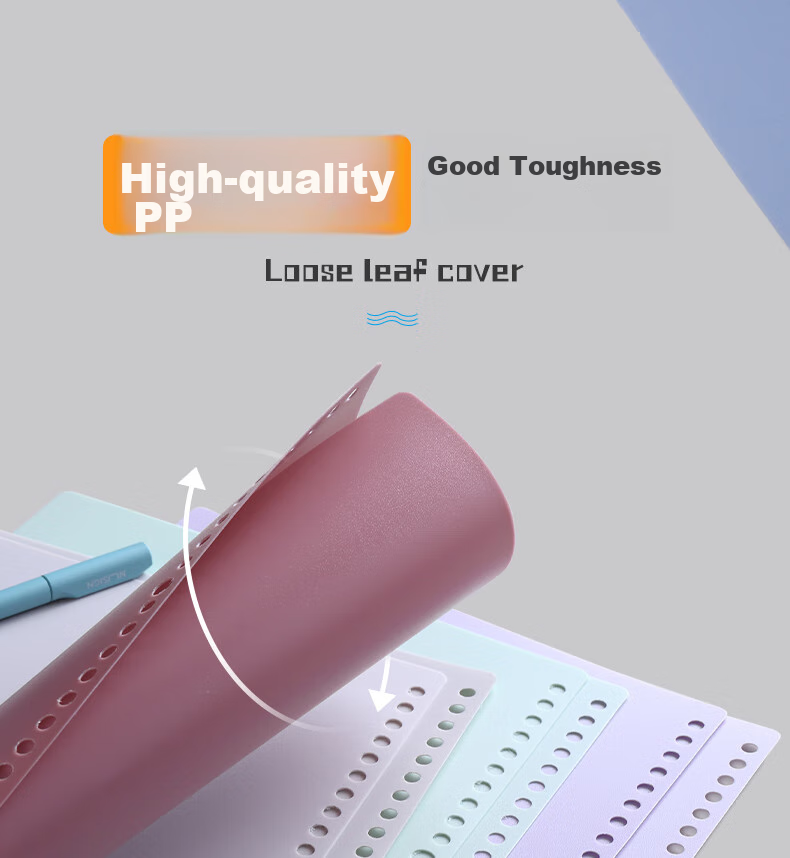 KW-TriO A4 Morandi Color Series Loose-Leaf Notebook Cover, Study Planner Notebook, Vintage Color Series Loose-Leaf Cover, Self-Made Frosted Cover 12