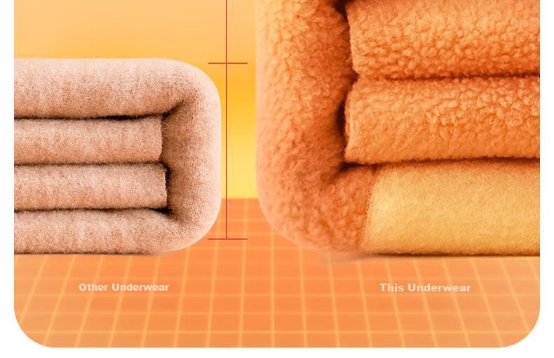 Bejirog Thermal Knee Pads for Men, Warm Pants with Fleece Lining, Thickened, Suitable for -30°C in Northeast China, Cold-Proof Base Layer Cotton Pants 11