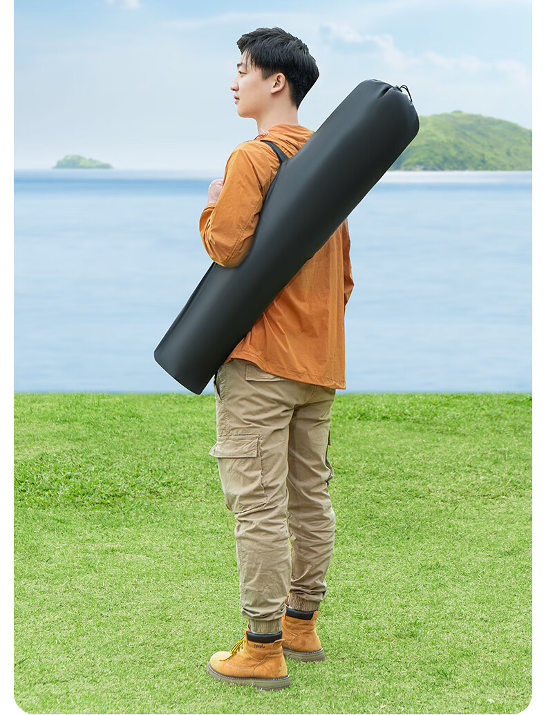 JEEP Outdoor Camping Folding Chair High Back Moon Chair Comfortable Portable Fishing Recliner - Fine Sand Yellow 22