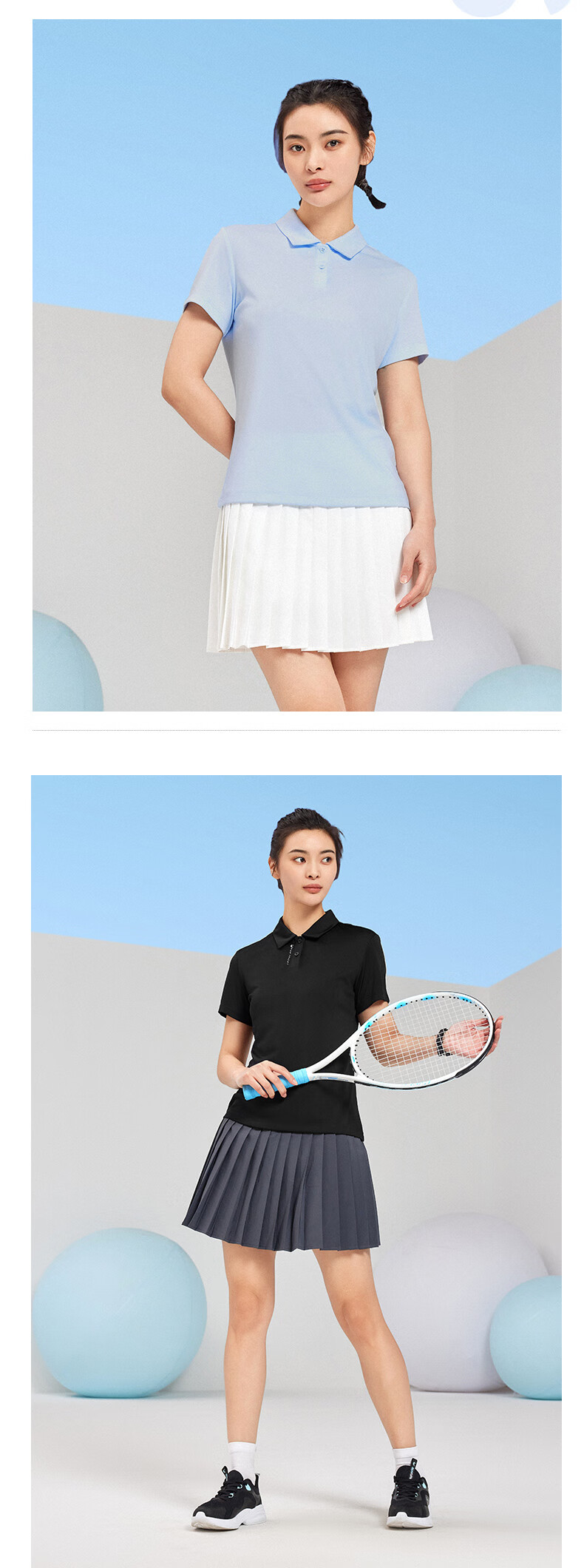 QIAODAN POLO Shirt, Women's T-Shirt, Comfortable Business Casual, Summer Quick-Dry Short Sleeve, Ladies' Sports Top 10