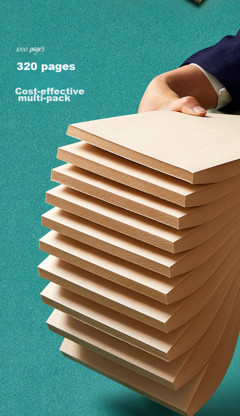 Wengu Draft Paper, Manuscript Paper, Notebook, Math Homework Paper, Exam Calculation Paper, 16K/320 Sheets, Calculated Sectioned Book, Tear-Off Pages, Elementary And Middle School Student Stationery, Thickened Lined DP003 5