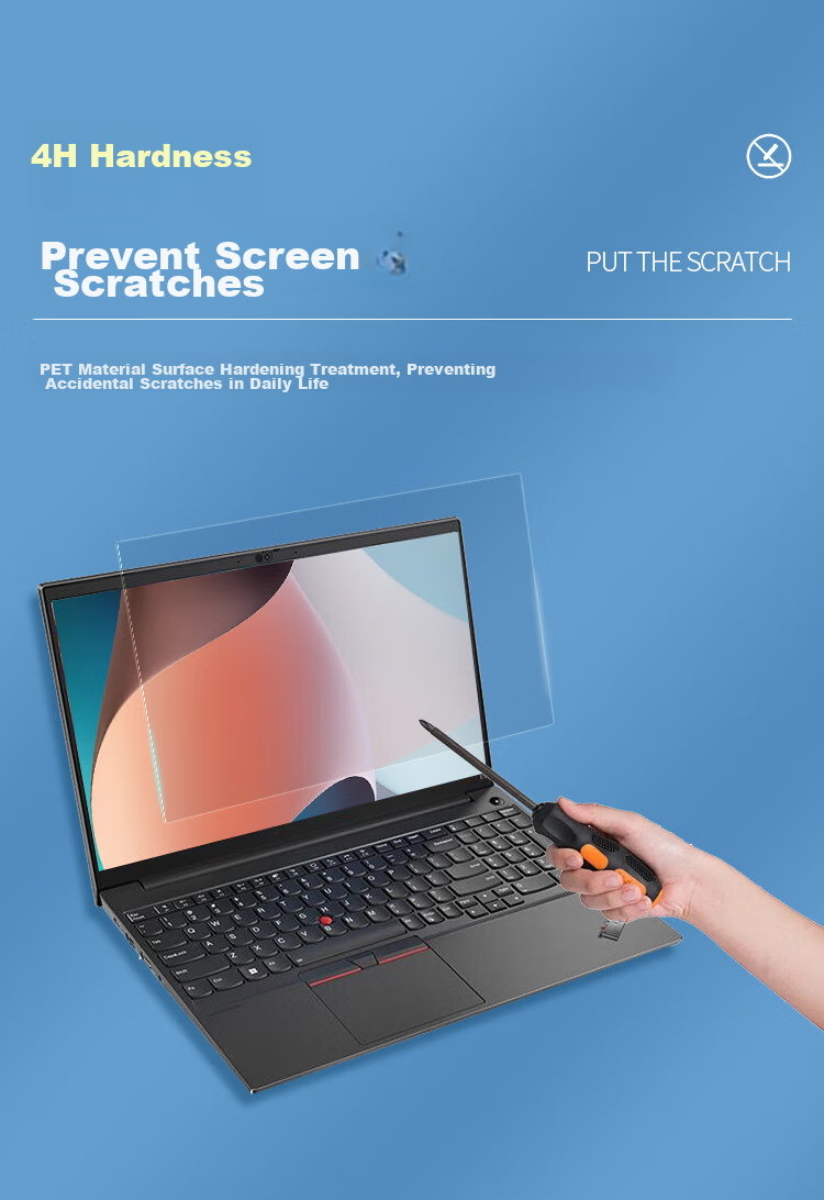 JPLAYER Screen Protector for Lenovo ThinkPad E15/P15V/E590/580/T580/590/570, 15.6-Inch Laptop, High-Definition Clear LCD Film, 2 Pieces 7