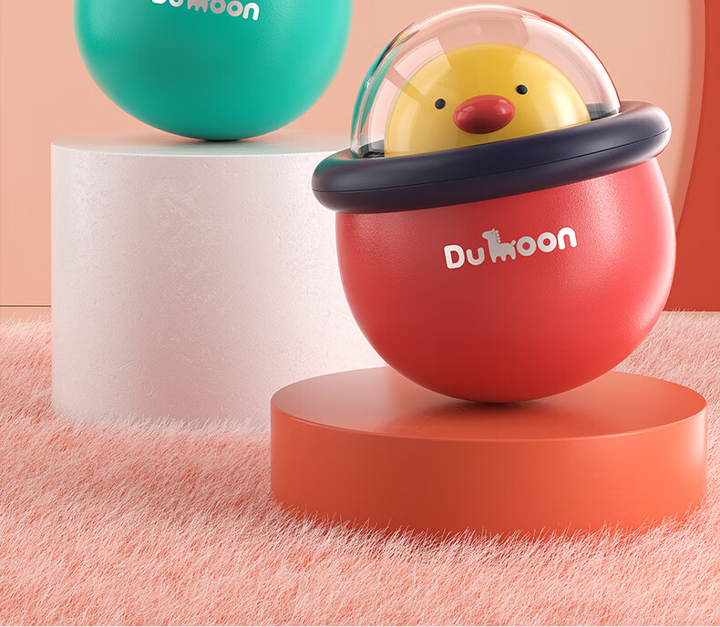 BFU Children's Toy for 0-1 Year Old Babies, Early Education Enlightenment Toy, Comforting Newborn, Red Cute Chicken Roly-Poly 15