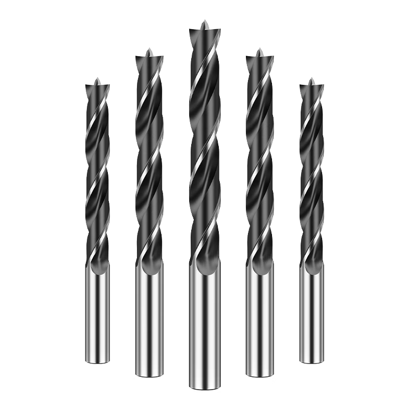 Сверло трехточечное HUHAO для деревообработки, набор 6+8+10+12 мм, 12 штук