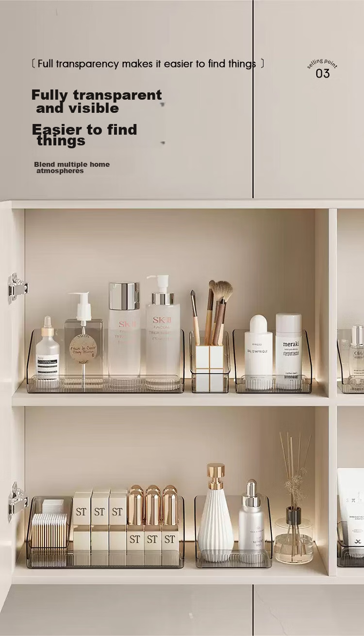 BDO Mirror Cabinet Storage Box, Desktop Cosmetic Lipstick Organizer, Bathroom Storage Container, Large Storage Rack 5