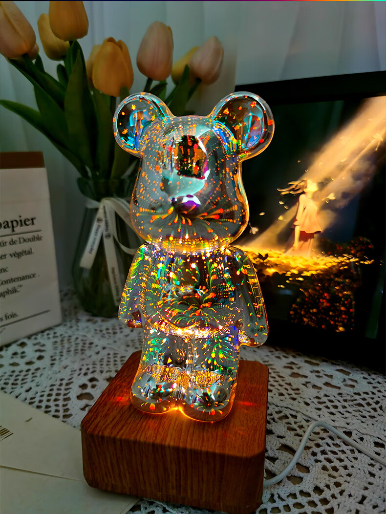 Jianyishijia Violent Bear Wine Cabinet, Wine Rack Ornament, Luxury High-End Housewarming Gift, Moving Present, Includes Red Wine Opener 2