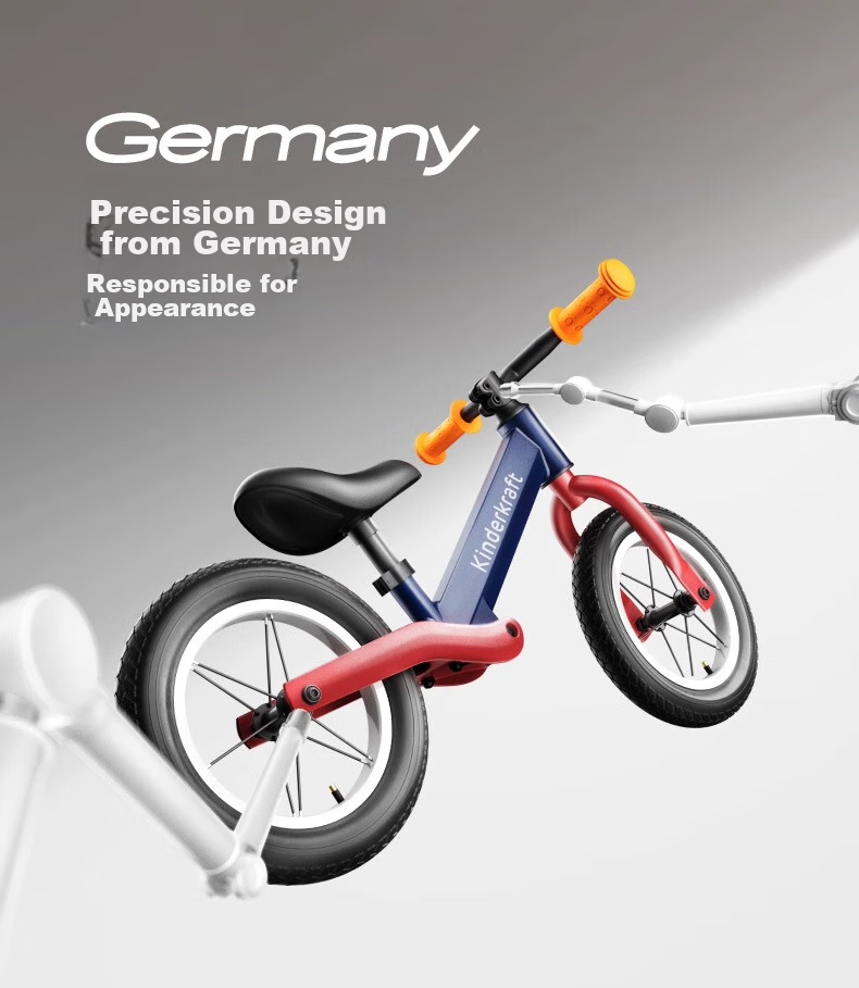 KinderKraft KK Children's Balance Bike for Ages 1-3 No Pedal Balance Bike Bicycle Shock-Absorbing Walker, Upgraded Racing Red 8