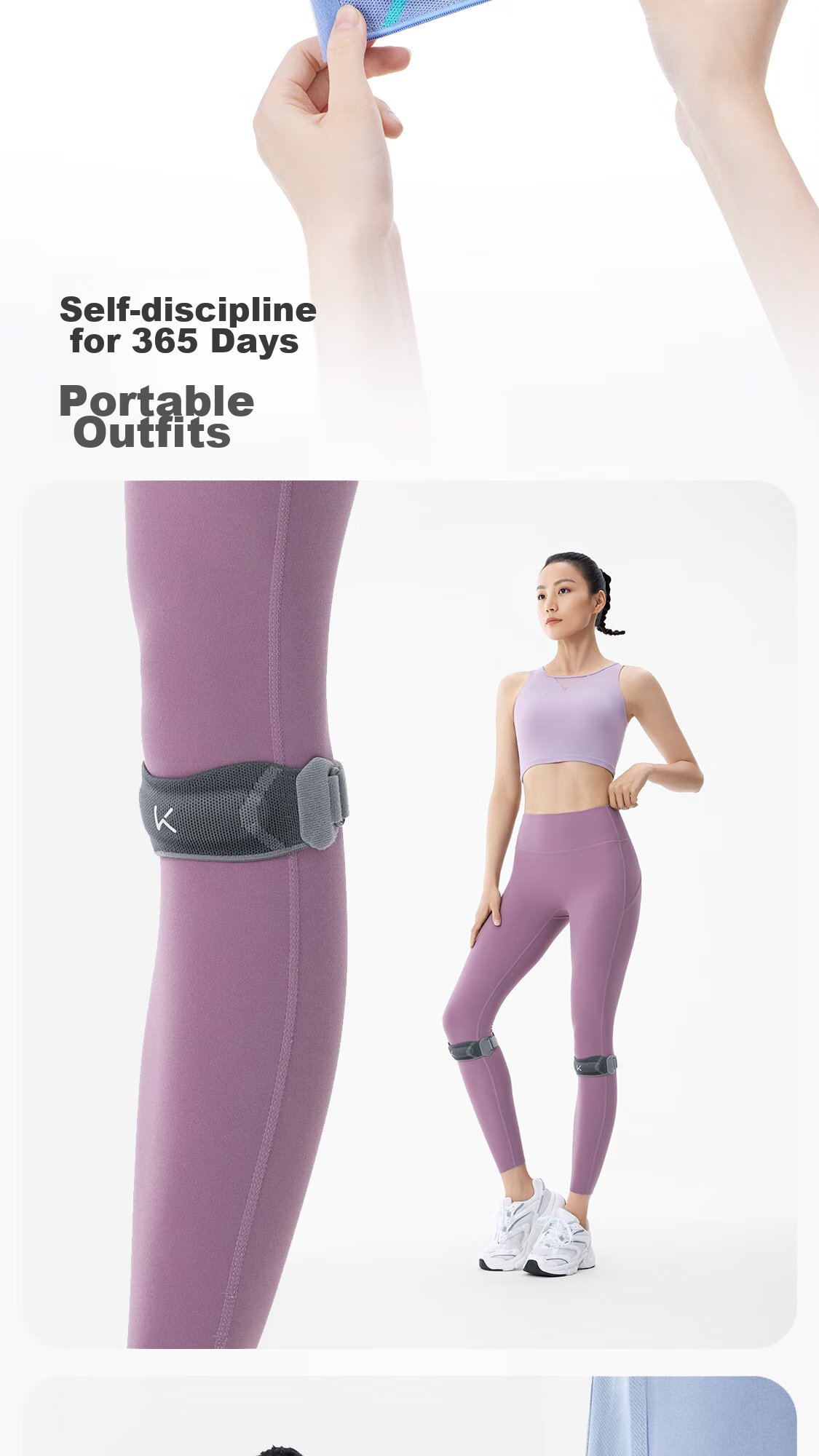 Keep Professional Patellar Strap Knee Brace [Two-Pack], for Running, Jump Rope, Hiking, Badminton, Sports, Meniscus Knee Protectio 14