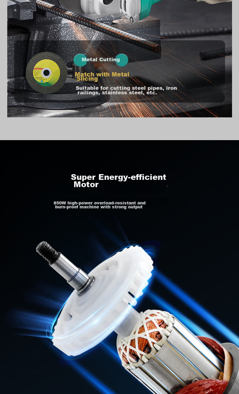 Dayi Angle Grinder, Multi-Functional Machine for Wood, Metal, And Tile Cutting, 1050W Polishing Machine PAG01-125 4