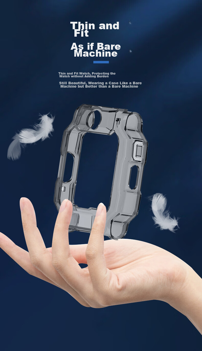 KMaxAI Compatible Protective Case for Xiaotianc Z9 Children's Smartwatch Z9 Youth Edition, Soft Shell, Tempered Glass Screen Protector, Anti-Scratch Blue Light Blocking, High-Definition Watch Film, Transparent Blue 12