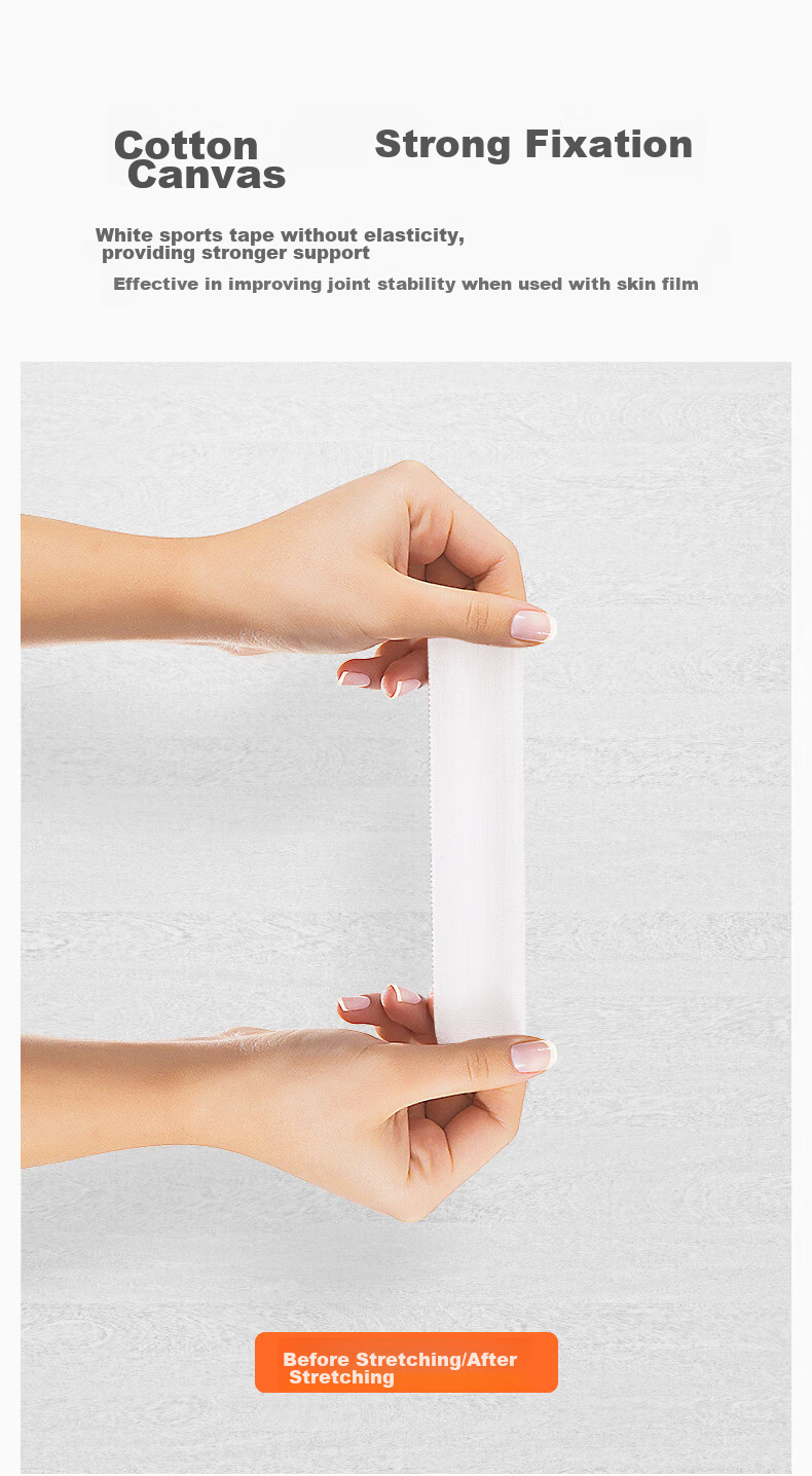 Chidong Skin Film, Sports Bandage, Foot Protector Strap, Ankle Fixation Bandage, Auxiliary Patch for Ankle Injury, Skin-Colored, 6cm*20m 9