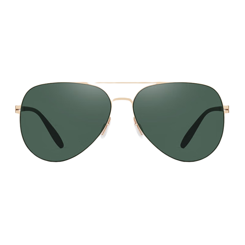 HLA Polarized Sunglasses, Classic Aviator Sunglasses for Men, Driving UV Protection Specialized Glasses, Gold Color
