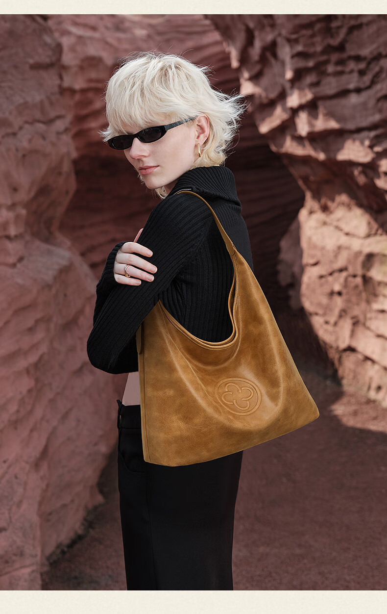 CASSILE [Celebrity Style] Cassile Tote Bag for Women, Vegetable-Tanned Sheepskin Large Capacity Hobo Bag, Birthday Gift 10