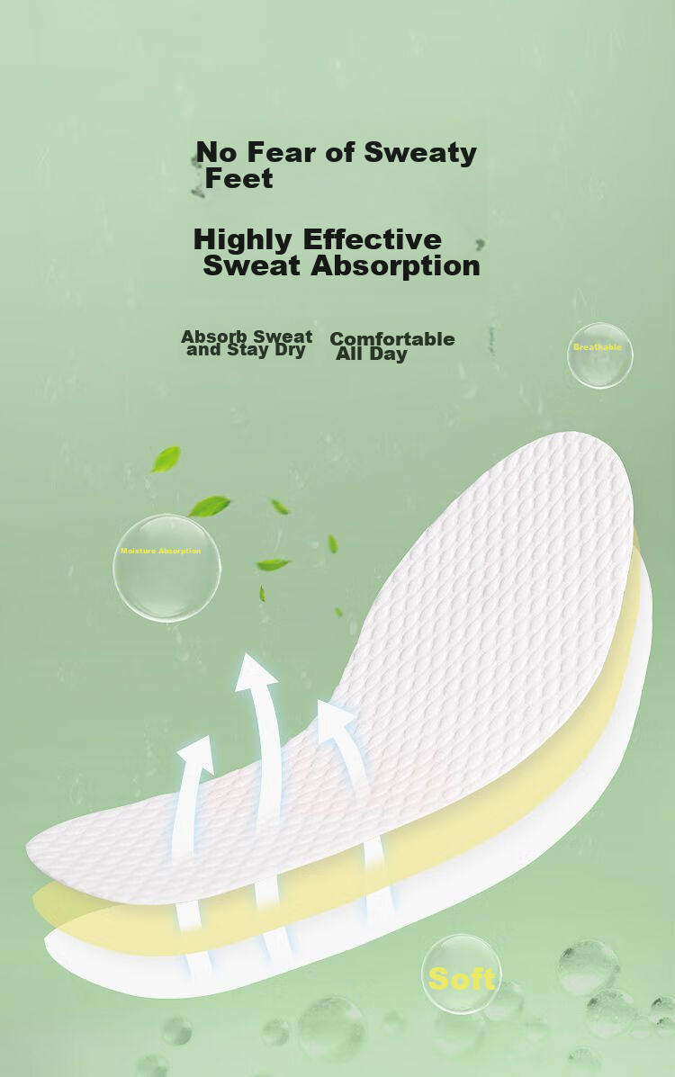 Warrior 10 Double Pack Disposable Insoles for Men And Women, Sweat-Absorbing, Odor-Resistant, Breathable, Soft-Soled, Comfortable, Thin, Barefoot, Military Training, Long-Standing, Size 35 3