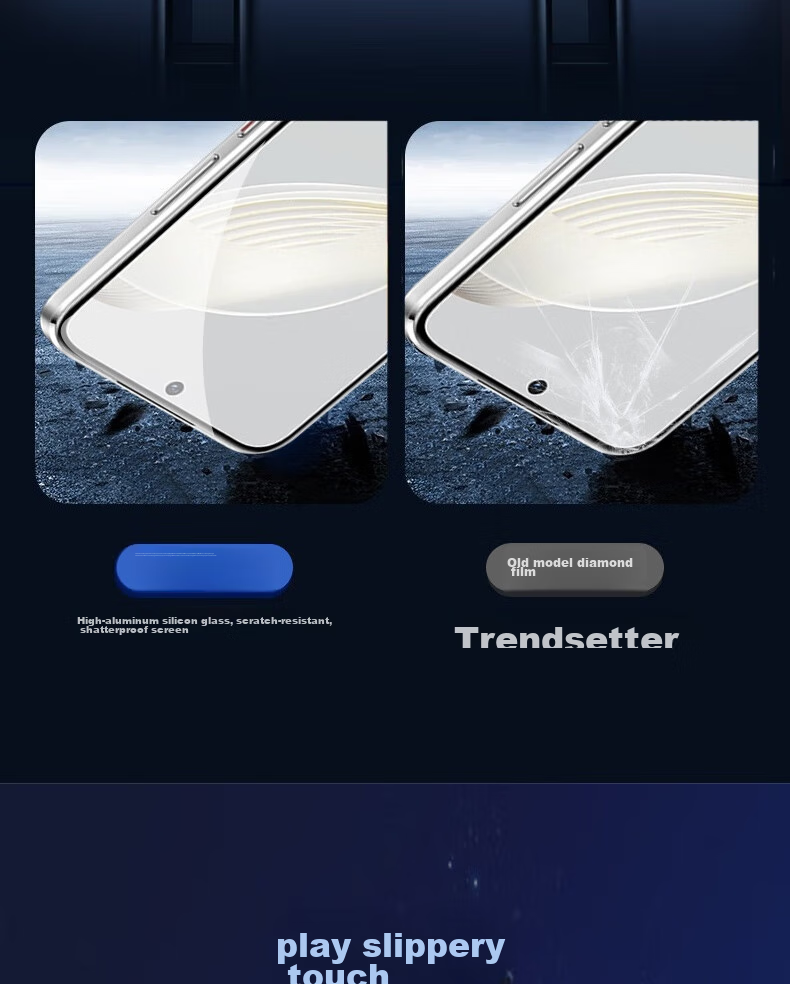 ESCASE Tempered Glass Screen Protector for Huawei Nova 14 Pro, Full Coverage High Definition Protective Film, Shatterproof, Fingerprint-Resistant, Easy to Apply, Wear-Resistant, High Aluminum Content Glass Film 12