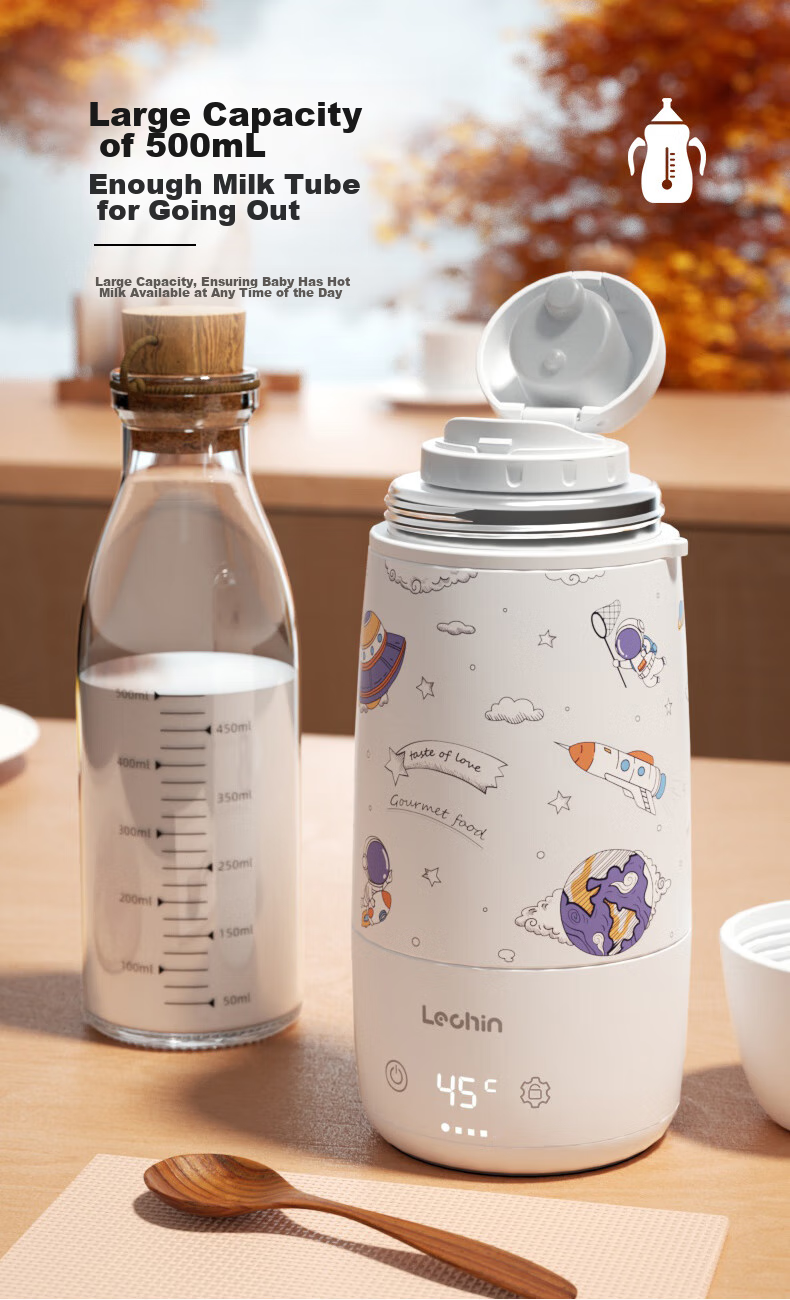 Lechin Multifunctional Constant Temperature Milk Warmer, Baby Formula Thawing And Heating Device, Smart Night Light Milk Warmer 8