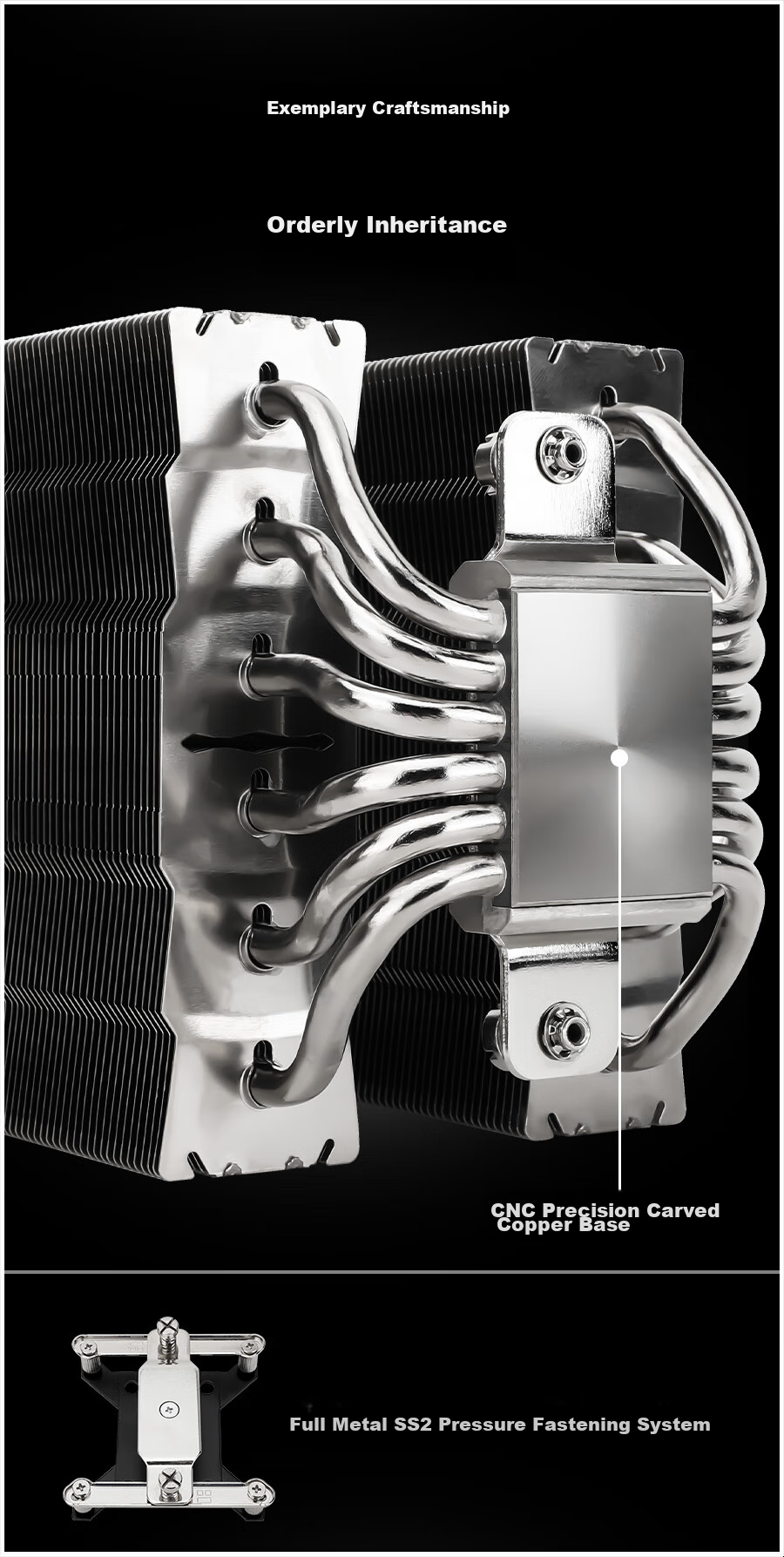 Thermalright SILVER SOUL 135 CPU Air Cooler with Dual Tower, AGHP6 Heat Pipes, Fully Electroplated, Soldered Metal Top Cover, Double-Sided Thermal Paste, SS135 5
