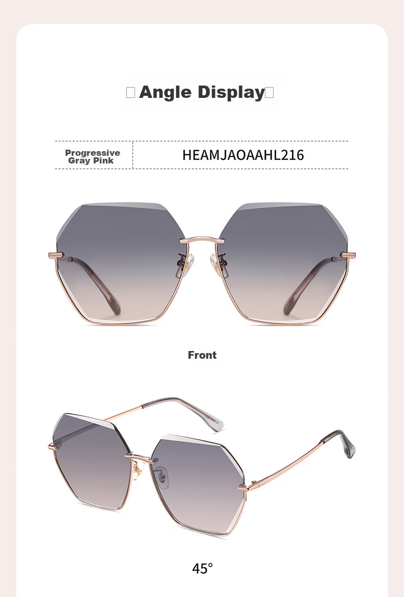 HLA Nylon Sunglasses, Fashionable Sunglasses for Women, Sun Protection And UV Protection Glasses, Driving Glasses, All Gray Color 12