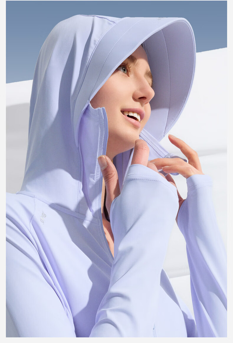 SUPIELD Full-Range Mid-Length Sun Protection Jacket for Women, Outdoor UV-Resistant, Cool-Feeling Windbreaker, Sun Protection Coat 18