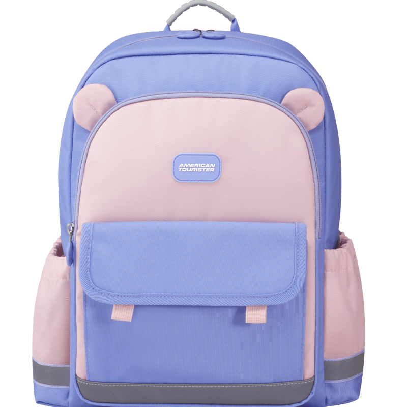 AMERICAN TOURISTER Girls' Comfortable Backpack for Grades 1-3 Elementary School Students, Children's Antibacterial Lightweight Backpack with Large Capacity NL4