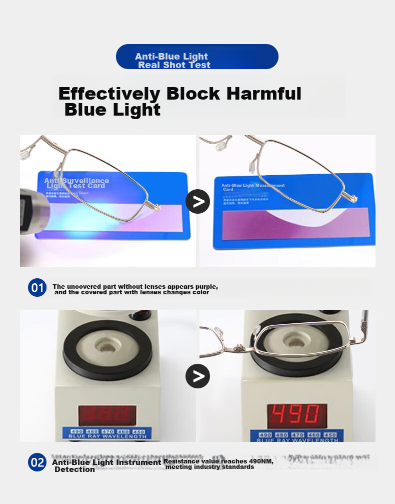 Mushe Foldable Portable Anti-Blue Light Reading Glasses, Original Japanese Import, High Definition Men's Presbyopic Glasses 9
