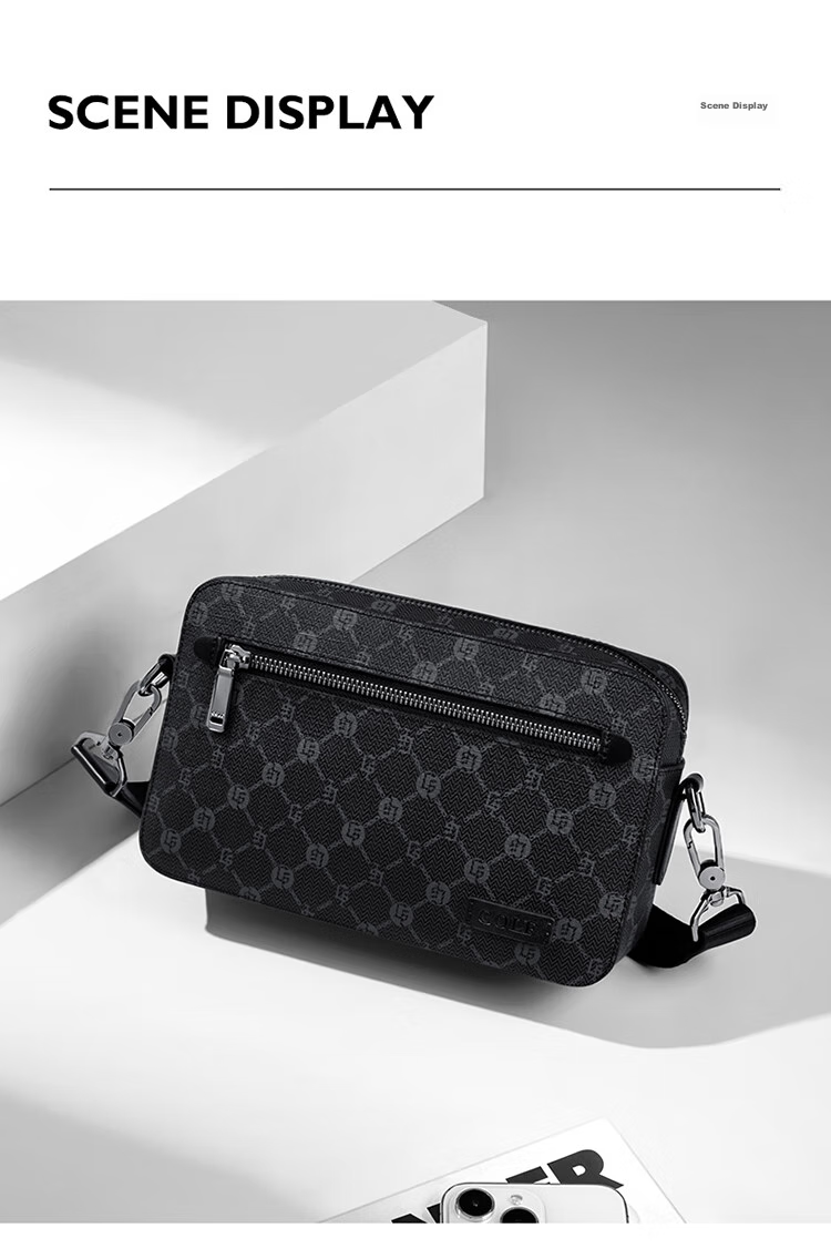 GOLF Shoulder Bag for Men, Printed Crossbody Bag with Multiple Compartments for IPad And Phone, Water-Resistant Business Commuter Bag 14