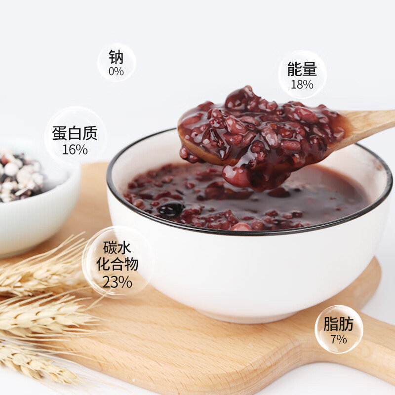 燕之坊五黑八宝粥2斤11种谷物 黑米 芡实米 血糯 腊八粥米原料