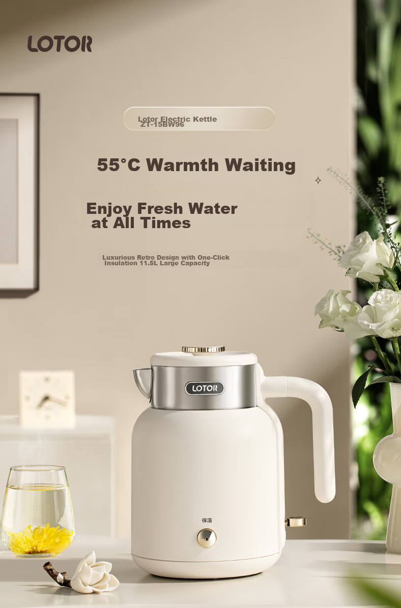 LOTOR Ceramic Wine Warmer Set for Home Use, Yellow Wine Heating Pot, Ceramic Wine Dispenser, Hot Liquor Pot, White Spirit Warmer, Chinese Style Constant Temperature Wine Pot, Two Liang And Half Ji 1