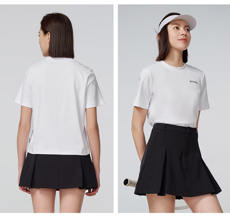 OUTDOOR PRODUCTS Women's Pure Cotton T-Shirt Spring Summer 2026 Breathable Couple Short Sleeve Light Spring Dopamine Rainbow T-Shirt OFTX422461 19